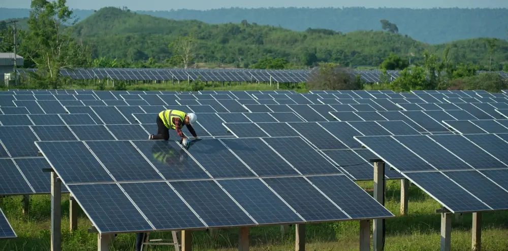 ferme solaire sur ses terres