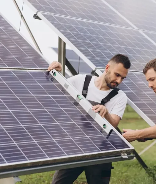ferme solaire sur ses terres