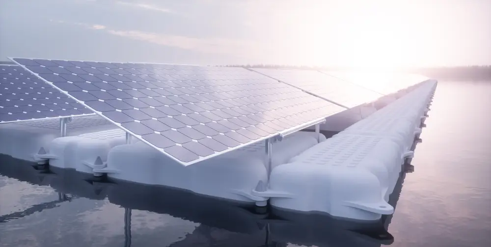 Ferme solaire flottante